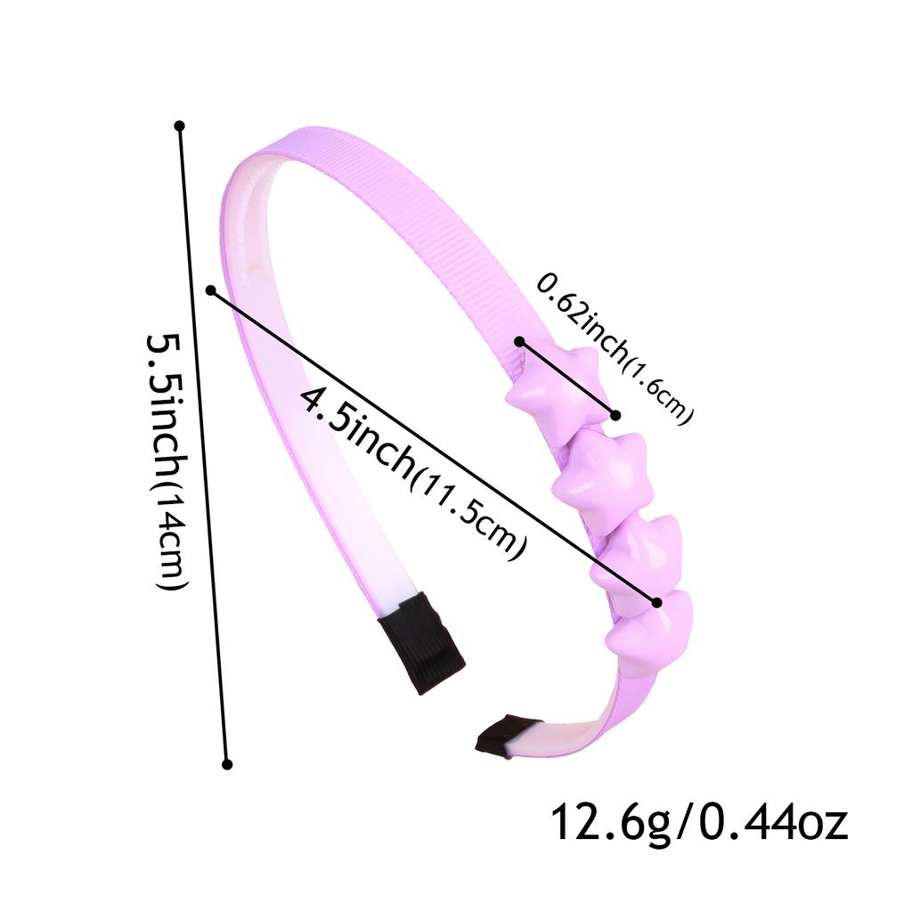 1 Stück Süße Mädchen Stern Stirnbänder Bonbonfarbe Sternförmige Haarreifen Zähne Stirnband Kinder Kinder Party Schule Haar Accessoires