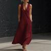 2026 European Women's Summer V-neck Sleeveless Casual Tank Dress