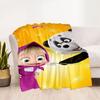 Masha Bear Blanket Durable Comfort Great for Office Chair Livingroom Bed for All Occasions Stylish Decor Gift for Travel Home Birthdays