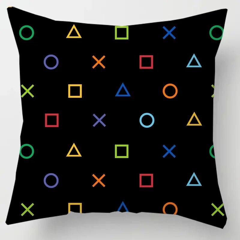 Home Decor TV Game Fan Style Square Pillowcase Cushion Cover Anime New Design Gamer Grip Printed  45x45 Gift for Kids