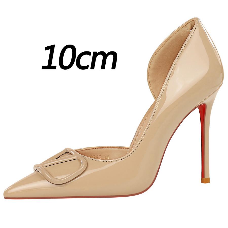 New Sexy high heels Women Pumps Patent leather Women Heels 7.5 cm 10 cm Stiletto Elegant women's shoes Office shoes Party shoes