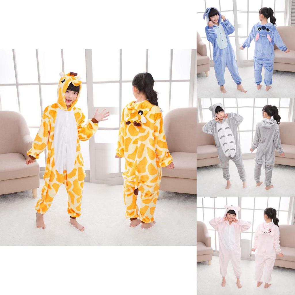 Premium Quality Halloween Kids Pajamas Cosplay Costume Featuring Pokemon Pikachu Dragon Cow Designs