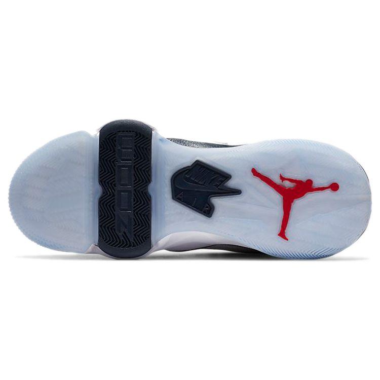 Air Jordan Zoom 92 GS Olympics Kids Sneakers White True-Red Metallic-Silver CN9138-101