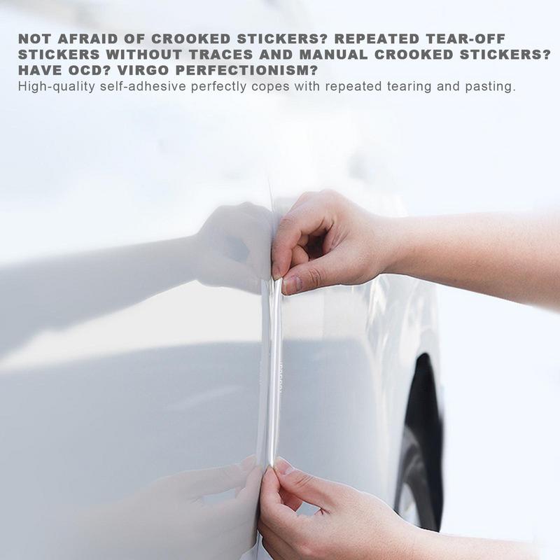 Car Door Protector Edge Guards 4PCS Auto Door Bumper Guards Anti-Scratch Adhesive Strip Vehicle Door Scuff Plate Protectors For