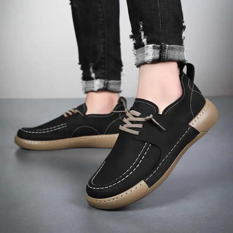 Thick Sole Mash Top Quality Shoes Flats Summer Loafers For Men Sneakers 41 Size Sports Sapatos Aestthic Retro Popular