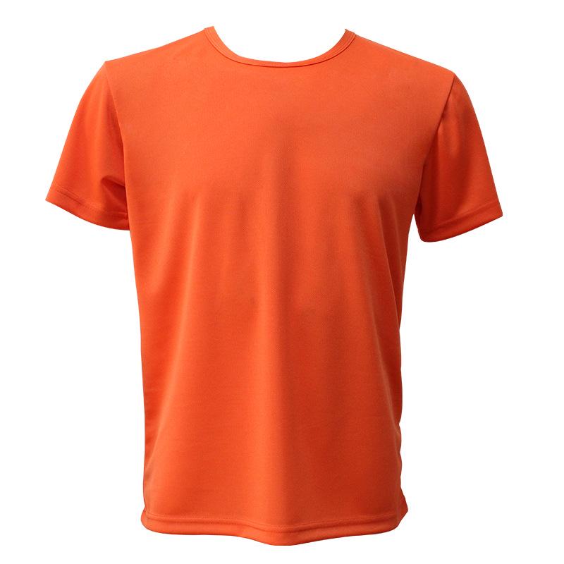 In Stock Quick-Dry Round Neck Marathon T-shirt - Custom Logo, Short Sleeve for Outdoor Running & Promotional Events