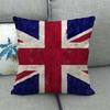 Painted Linen Flag Pillow Case Fashion Simple Casual Living Room Versatile And