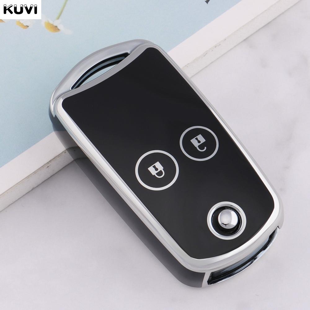 

New Tpu Car Flip Key Case Cover Shell For Honda Civic Fit Accord Crv Hrv Jazz Odyssey For Acura Tl Tsx Zdx Rsx Crz Accessories