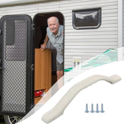 Poignée de porte de camping-car Barre d'appui Barre d'aide à l'entrée de véhicule Robuste Antidérapante Élégante Sécurisée Rail de camping-car Avec 4 vis Pour les marches