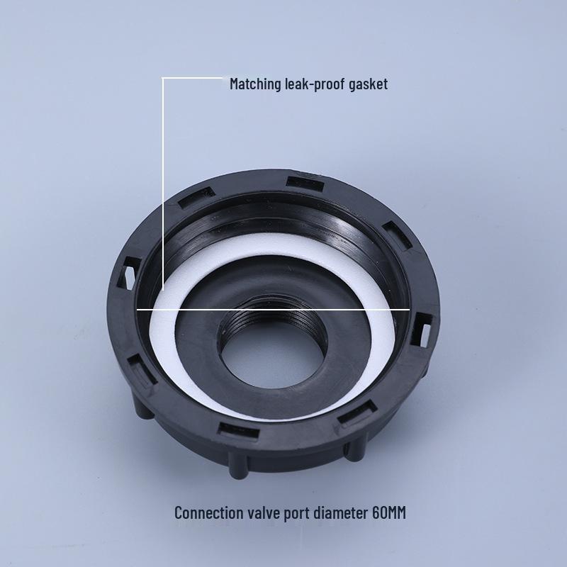 IBC Ton Barrel Valve Adapter Cover: 4-Point, 6-Point, 1-Inch Double Inner Tooth Center Ring Adapter