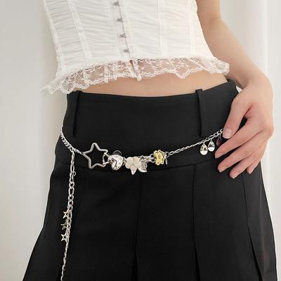 Niche Design Sense Multi-Element Waist Chain Women'S Personalized Waist With Skirt High-End Accessories Chain Belt Women