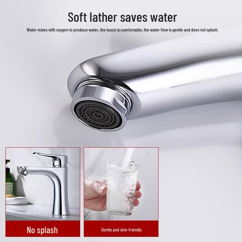 TLXT Thickened Brass Bathroom Basin Faucet