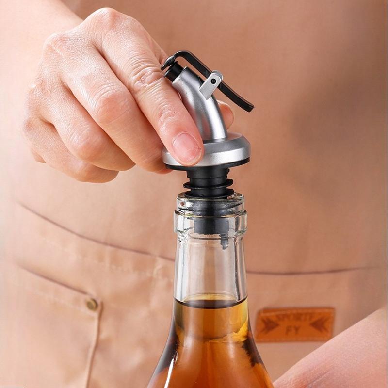 1Pc Plastic Oil Bottle Stopper, Household Kitchen Pouring Oil, Soy Sauce Nozzle, Silicone Bottle Stopper, Oil Bottle Diversion Nozzle,