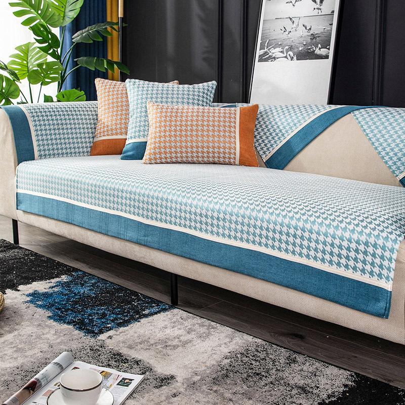 Poduszka na sofę Cztery pory roku Uniwersalna szenilowa antypoślizgowa narzuta na sofę Poduszka w stylu lekkiego luksusu Pokrowiec Ręcznik