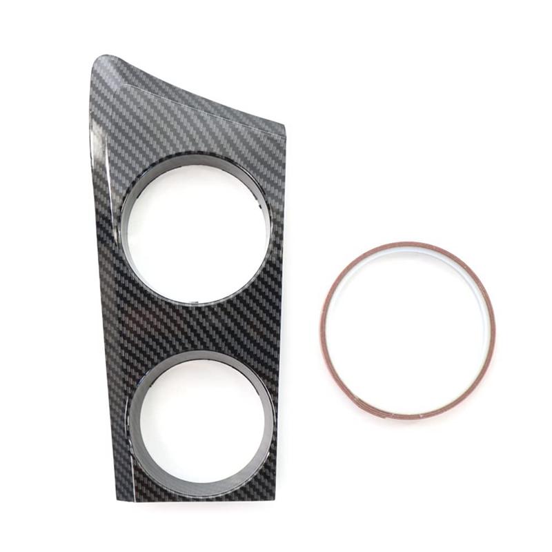 Center Console Water Cup Holder Trim Panel Cover For BMW 1 Series E81 E82 E87 E88 2004-2011 Interior Accessories Carbon Fiber Pattern