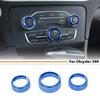 Car AC Switch Trim Ring Knob Cover For Chrysler 300 2011 -  Accessories Blue