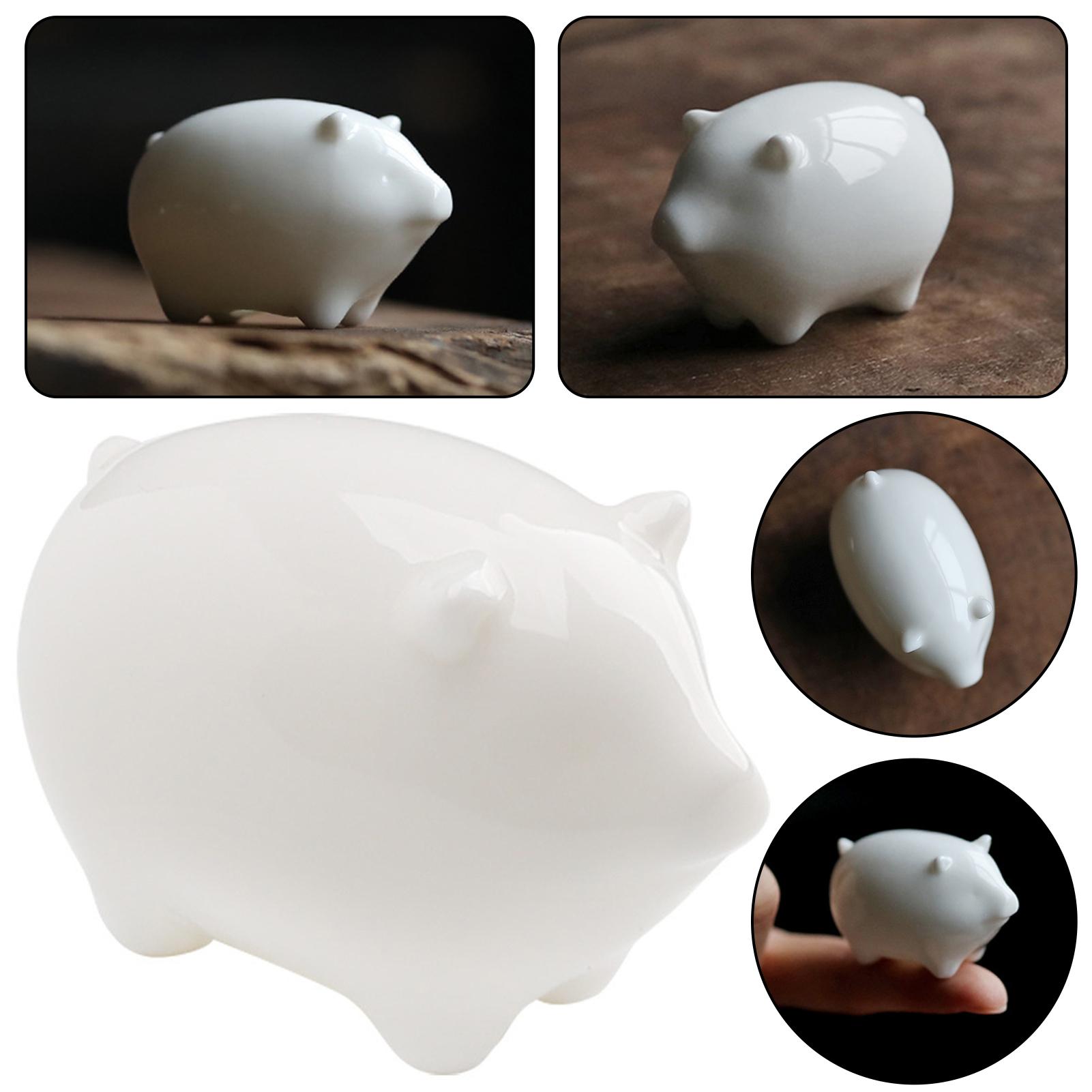

Cute Tea Pet Pig Cute Pig Luck Ornament Room Decorate Accessories A