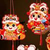Cartoon Chinese New Year Lanterns Zodiac Horse Paper Spring Festival Lantern Traditional Handmade DIY Handheld Lantern