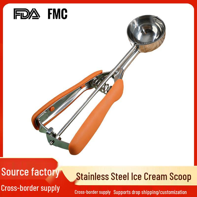 304 Stainless Steel Spring-Loaded Ice Cream Scoop Adult