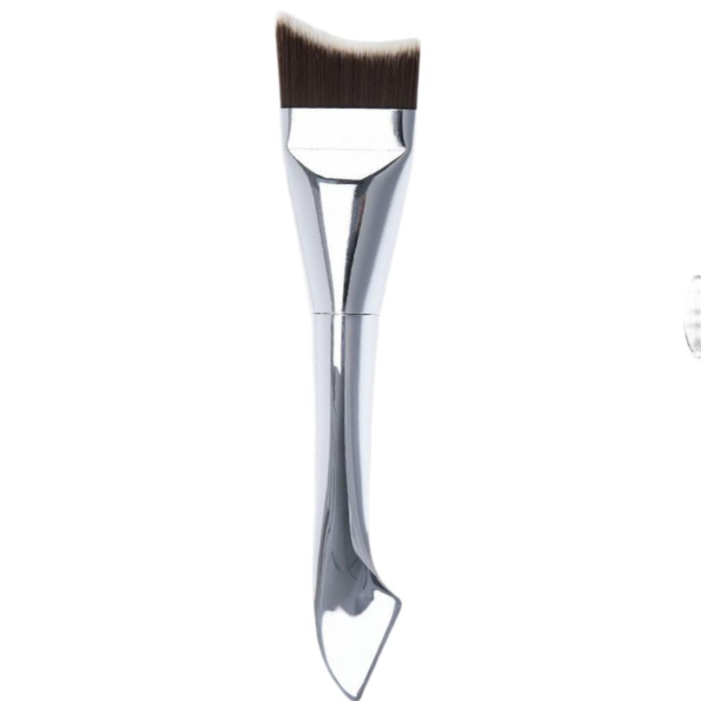 Doppelköpfiger Meerjungfrauen Foundation Pinsel Make-up Pinsel Klar und Spurlos Masken Pinsel Weiches Haar mit Schaber Beauty Pinsel