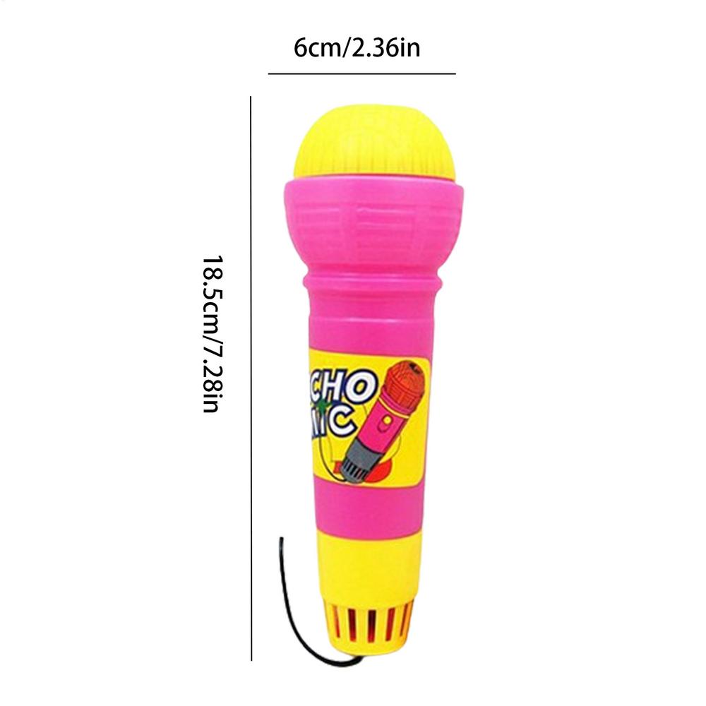 Voice Changing Microphone Toy Echo Microphone Toy Battery-Free Magic Karaoke Mic Toys Toddlers Voice Amplifying Pretend Toy