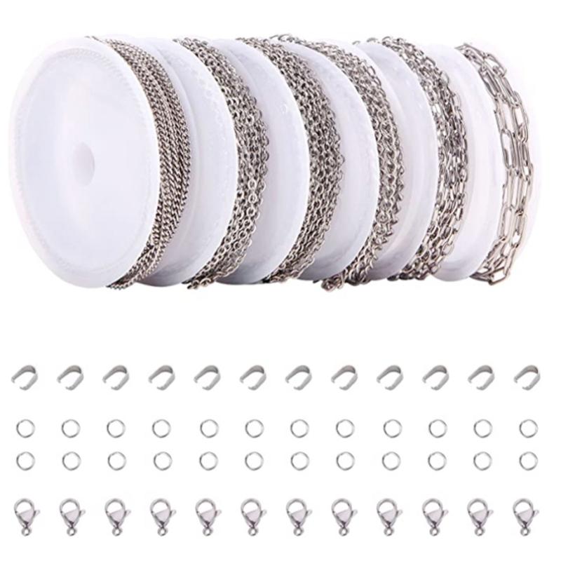 

Stylish Sturdy Stainless Steel Link Chains Jewelry Accessory for Trendy Jewelry Enthusiasts Resilient and Multipurpose