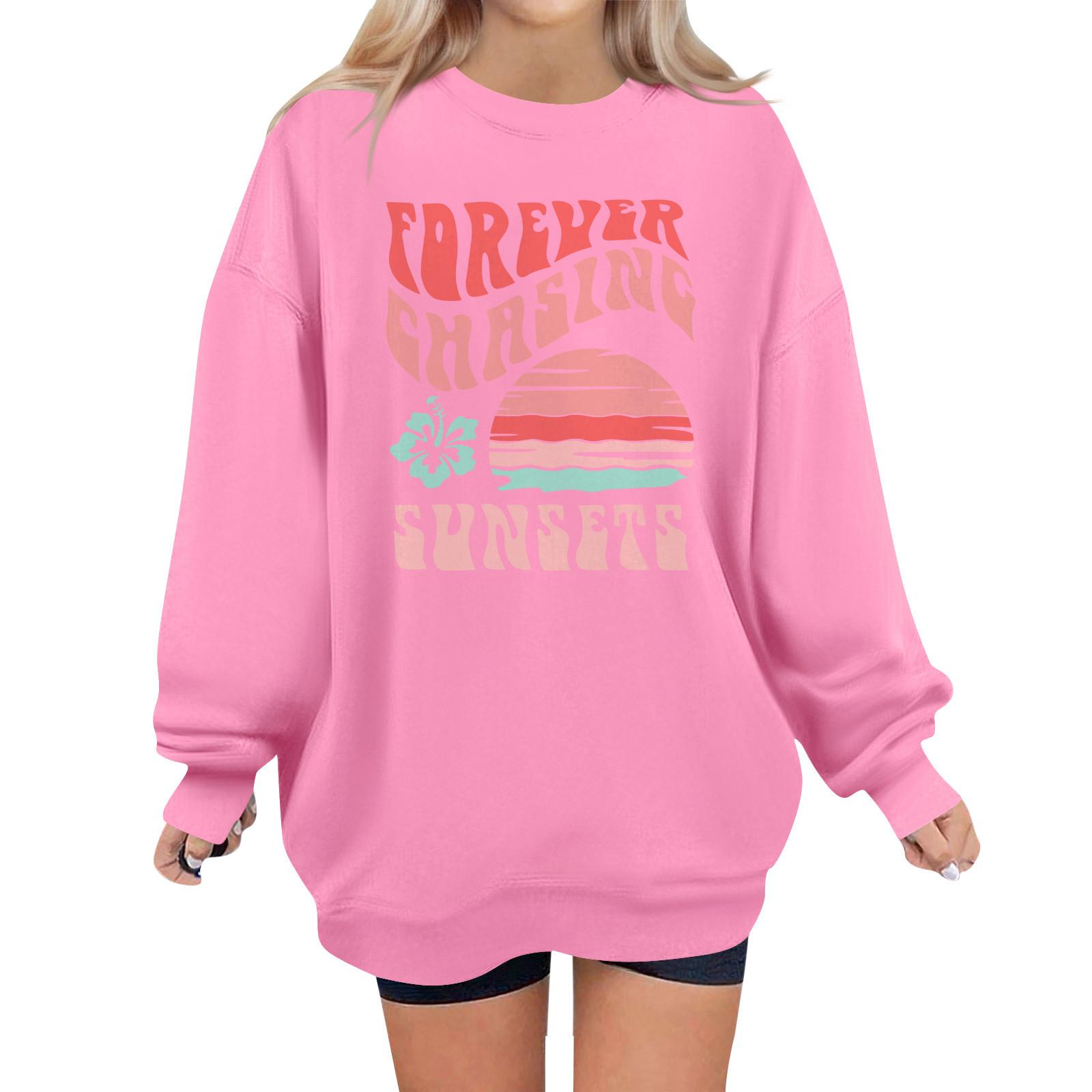 

Женские пуловеры больших размеров, флисовые свитера с длинными рукавами, зимне-осенние наряды S розовый