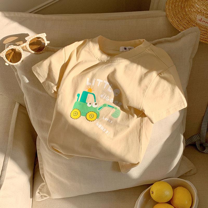 Children's Clothing Children's Short Sleeved T-shirts Men's and Women's Clothing Cartoon Printed Tops Children's Half Sleeves