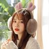 Cute Plush Deer Ear Earmuffs Foldable Anti-Freeze Ear Warmer Thickened Keep Warm Ear Cover for Women Girls