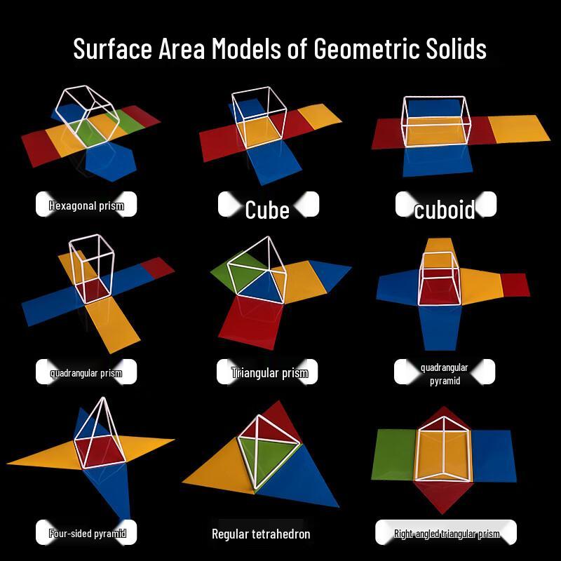 High School 3D Geometry Magnetic Teaching Model Kit