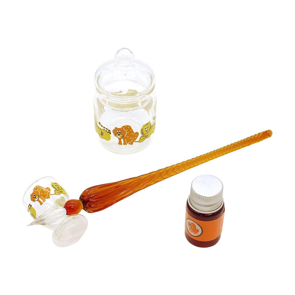 Aderia Retro Glass Pen Set Cute [Zoomate] ADGP-02