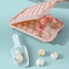 Spherical Ice Cube Tray with Lid for Ice Hockey - Makes 33 Cubes