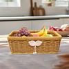 Imitation Basket Woven in Rattan, Kitchen Editing Organizer, Storage Organizer Hanging Basket