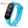Fashion Sports Bracelet with LED Display, Rounded Dial, Adjustable Silicone Strap, Digital Watch