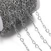 Stainless Steel Small Peach Heart Chain 18K Color-preserving Love Flat Chain Handmade Chain DIY Extension Chain Bracelet Material
