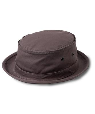 Nakota Req Hatter Cotton Pork Pie and Simple Cotton Hand Size L Circumference Gray Hat, Men's Women's, Design, Washable, Casual, Travel, Outdoor,