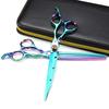 7.0 Inch Green Nepson Knife Head With Hole Sword Type Hair Scissor Hair Scissor Tooth Scissor Thin Scissor