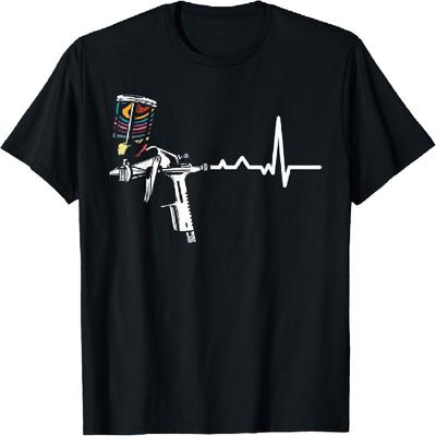 Auto Body Painter Spray Paint Gun Pulse Cool Graffiti Artist T-Shirt