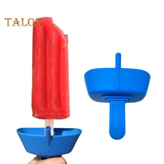 1/2/4/6/8Pcs Popsicle Holder Dual Pole Stand BPA Free Dishwasher Safe Mess-Free Ice Pop Holders for Kids with Built-In Straw Eco-Friendly Reusable