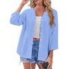 Fashionable Women's Cardigan Button Bohemian Top