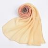 Autumn and Winter New High Quality Balinese Yarn Twill Wrinkled Long Scarf Breathable Pleated Wrapped Shawl