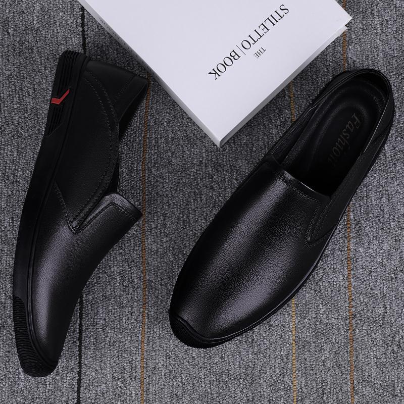 FashionSummer Luxury Shoes Brand Designer Men Loafers Genuine Leather Casual Shoes Mens Slip-ons Mocasines Hombre Man Moccasin Spring