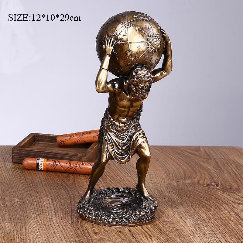 Statua di Personaggio Retro Europea Scultura Mitologia Greca Themis Dea della Giustizia Statuetta Zeus Decorazione Scrivania Ufficio Casa