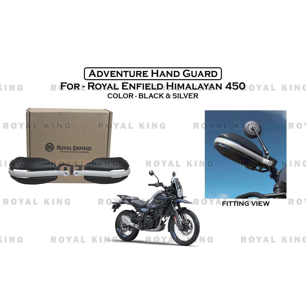 Genuine Royal Enfield "Adventure Hand Guard" Silver & Black For Himalayan 450