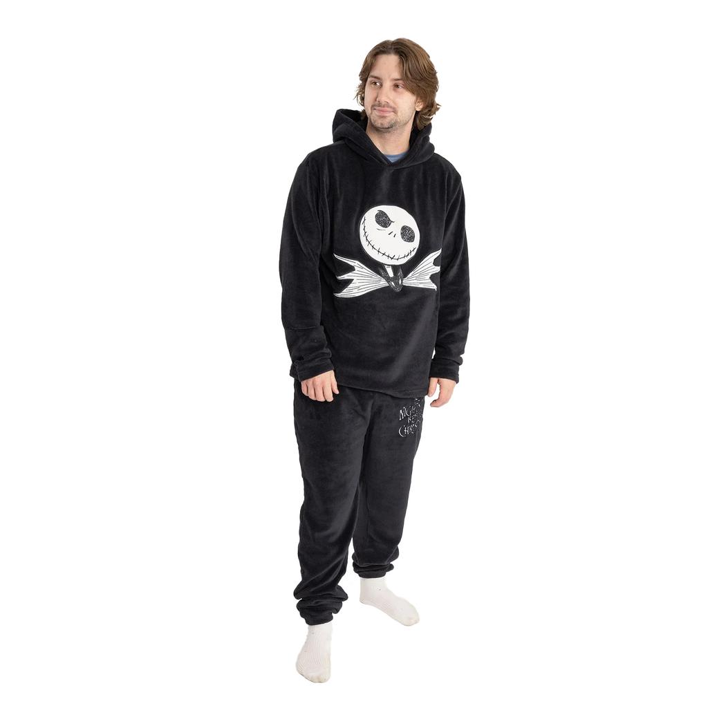 The Nightmare Before Christmas Mens Face Long-Sleeved Long Pyjama Set