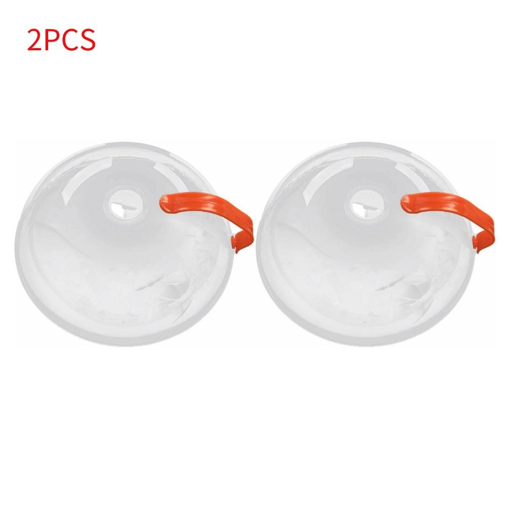 Microwave Splash Cover Thickened Transparent Splash-proof Cover with Handle BPA-free Plate Food Cover With Handle Anti-splatter