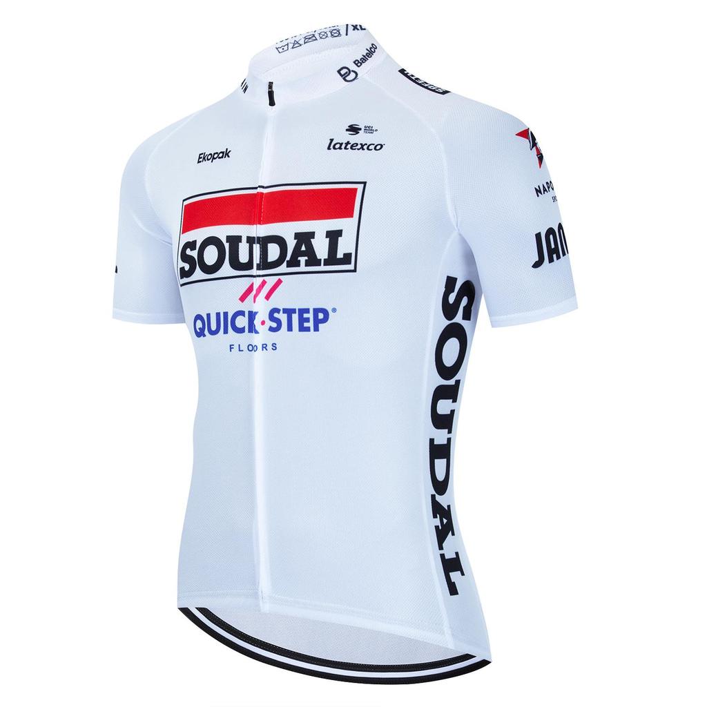 2025 Nuova Maglia da Ciclismo SOUDAL Team Solo Uomini Estate Manica Corta Abbigliamento Bicicletta Asciugatura Rapida Ciclismo Donna