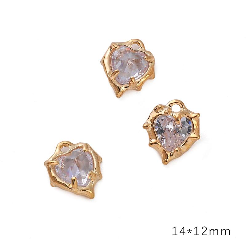 Γούρι Κράματος Διαμαντιού Καρδιά Αστέρι Φεγγάρι Μενταγιόν Κολιέ Βραχιόλι Σκουλαρίκια Αξεσουάρ Κοσμημάτων DIY