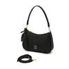 Daks Black Genuine Leather Dd Point Shoulder Bag
