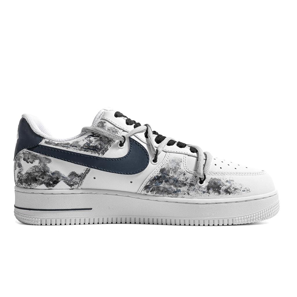 Nike Air Force 1 Low Top Skateboard Shoes Women's Ink Blue DD8959-100(TeamM-S-BOX)